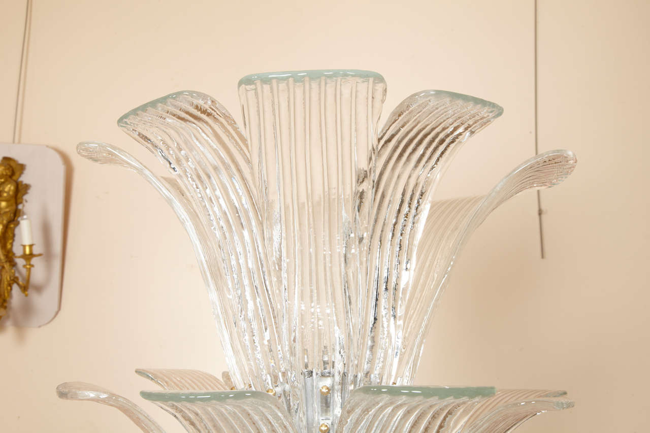 Mid-20th Century Great And Decorative Pair Of Murano Glass Floor Lamps 